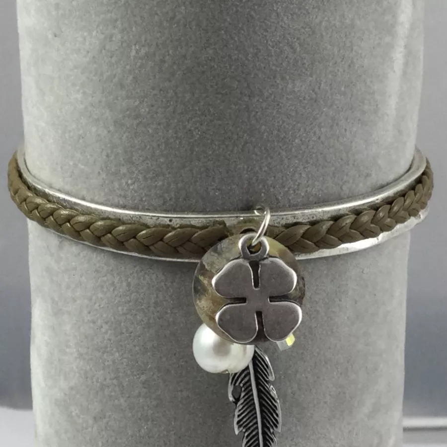 2 Bracelets exclusivité Idil, en étain pl argent, 