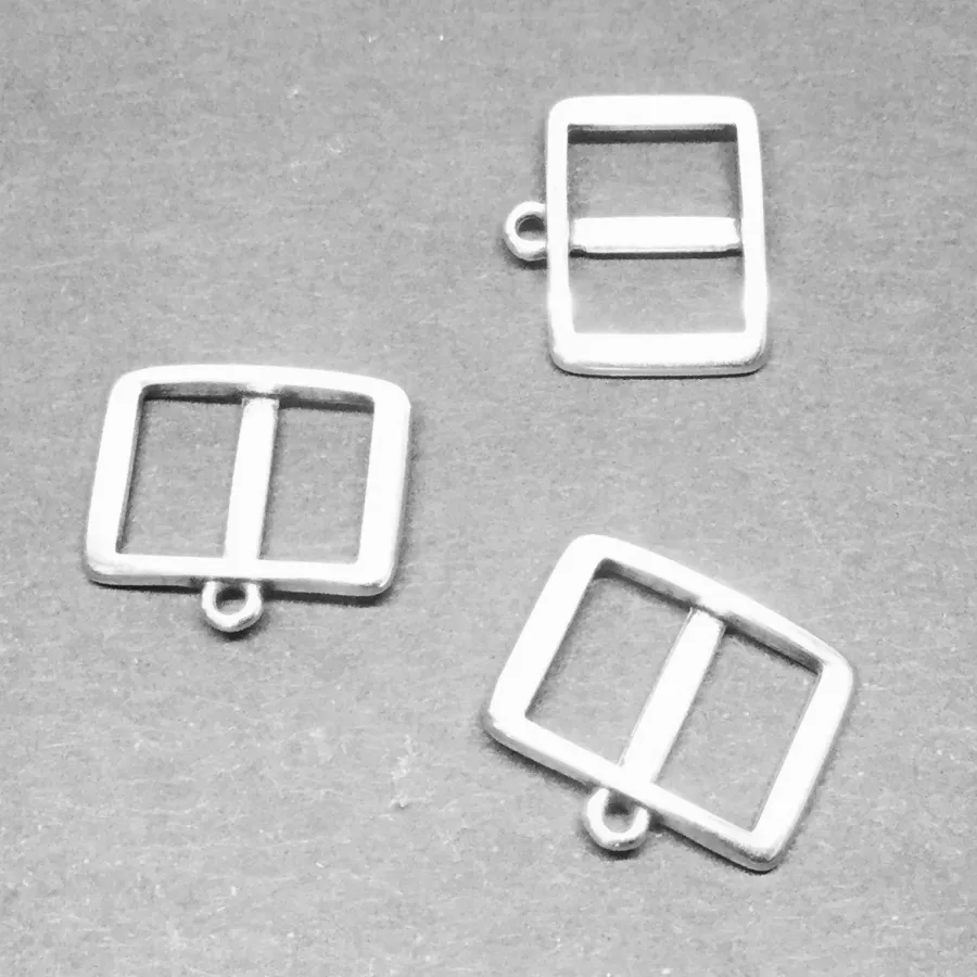 Accroche breloque pour cuir plat 10mm