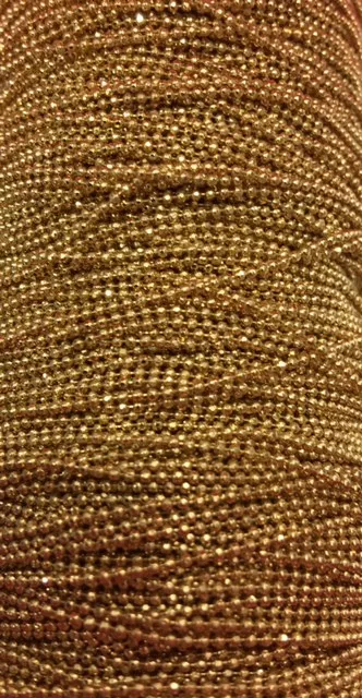 Chaîne bille très fine doré à l'or fin 24 carats en France, 1 micron