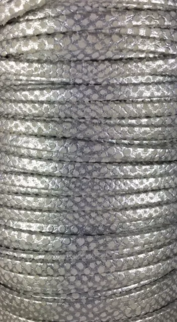 Cuir exclusivité idil 5mm  milka argenté