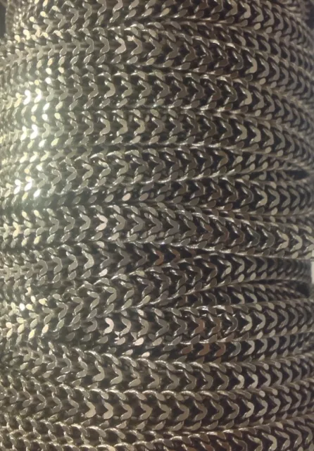 Chaîne petit épi 6 mm, plaquée 10 microns en France