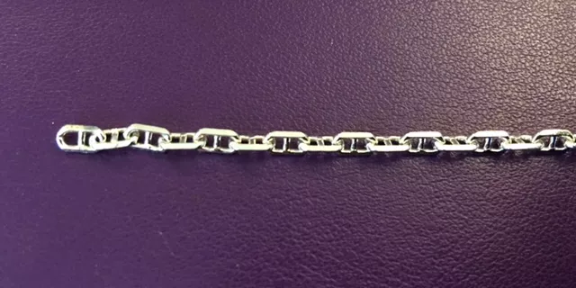 Chaîne maille marine soudée, taille 1, plaquée en France