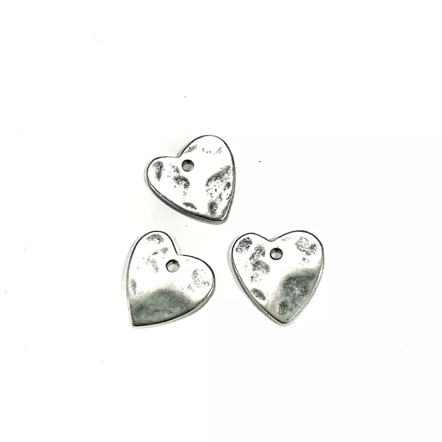 pendant cœur martelé