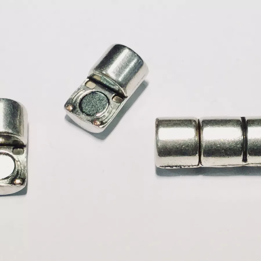5 fermoirs aimantés 5mm pour cuir rond 