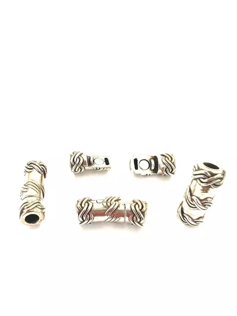 Fermoir aimanté étain pour cuir rond 4mm