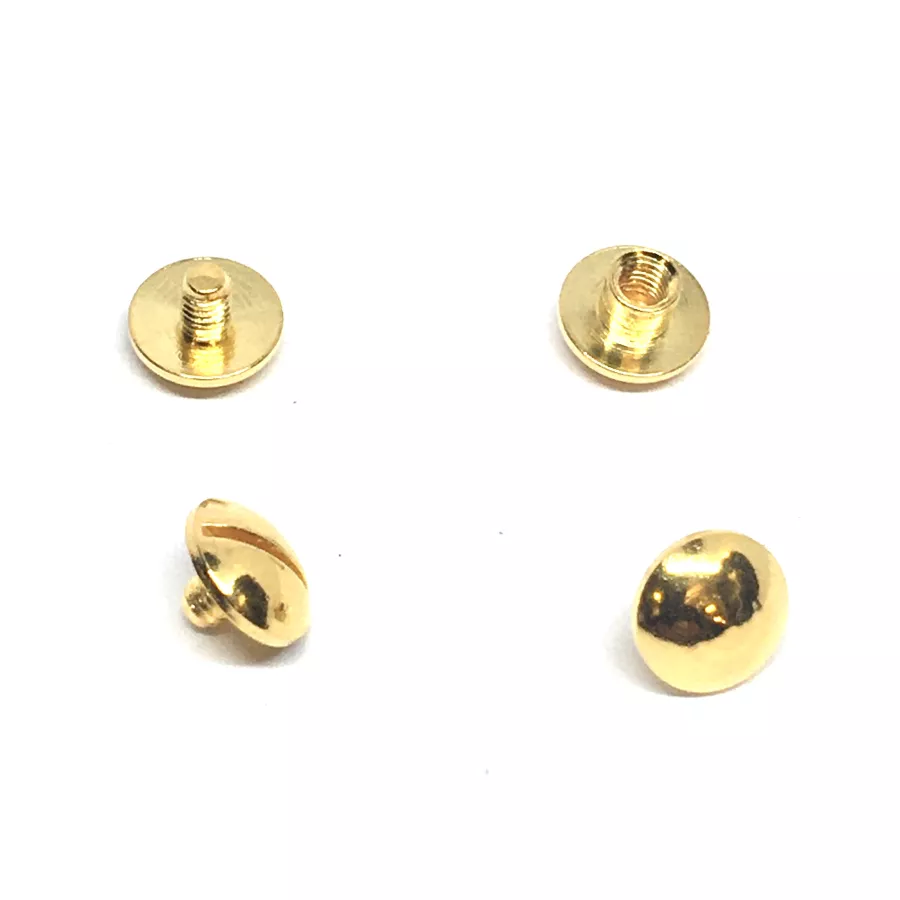 Rivet en laiton doré à l'or fin