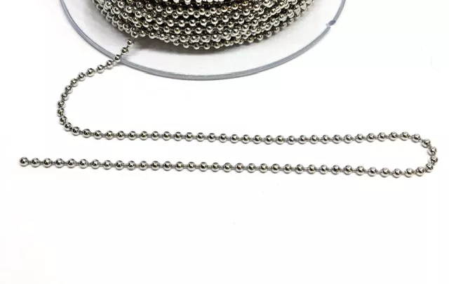 CHAINE BILLE EN ACIER 2MM