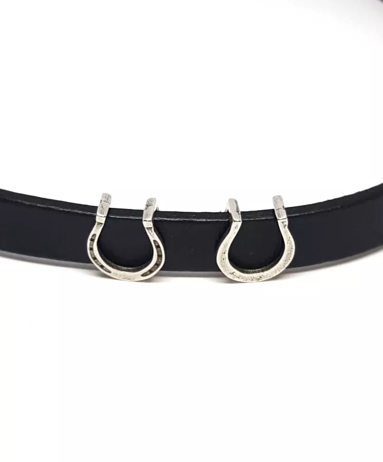 Passant fer à cheval pour cuir 10mm, modèle IDIL