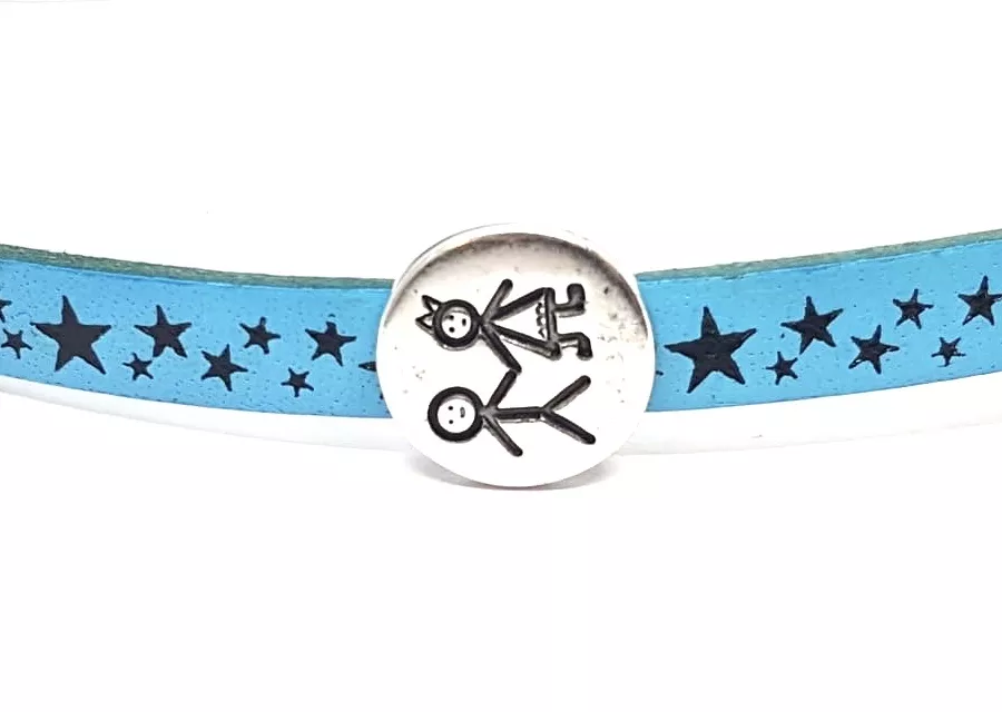 Passant garçon et fille pour cuir 7mm