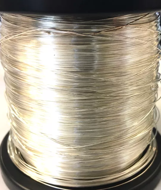 FILS EN LAITON 0.4MM ARGENT VIF PAR 10M