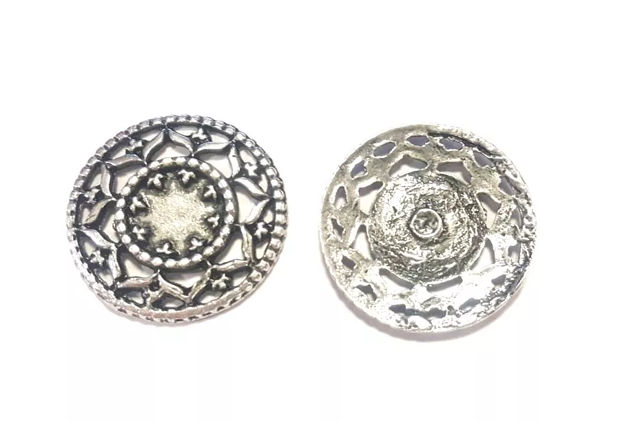 Pendant medaille avec motif abstrait