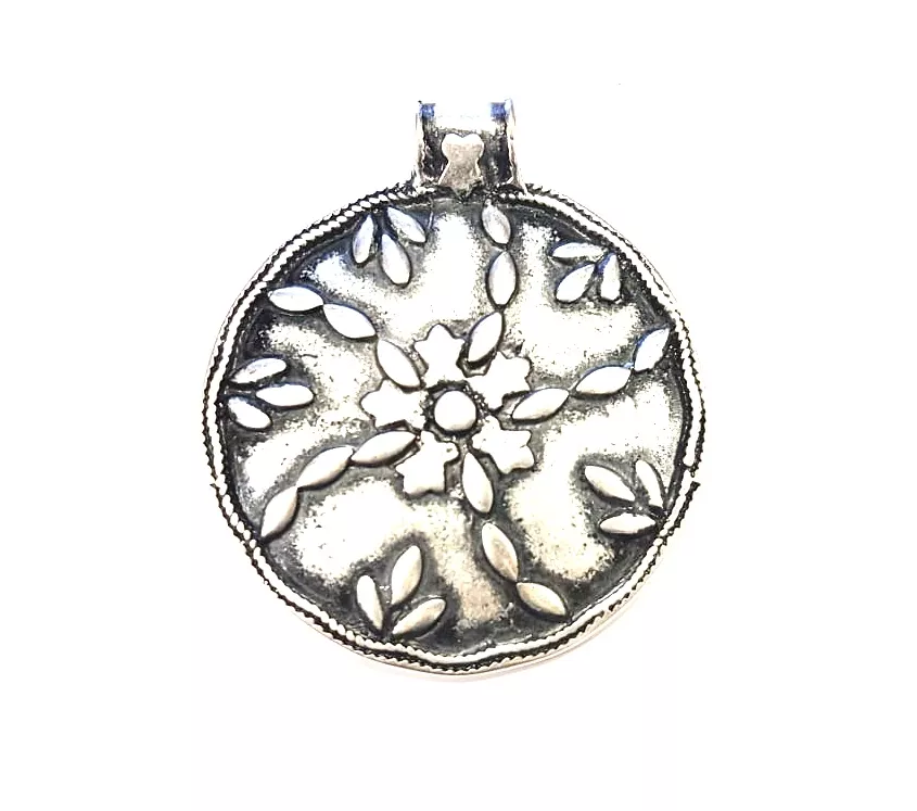 Grand pendant motif abstrait