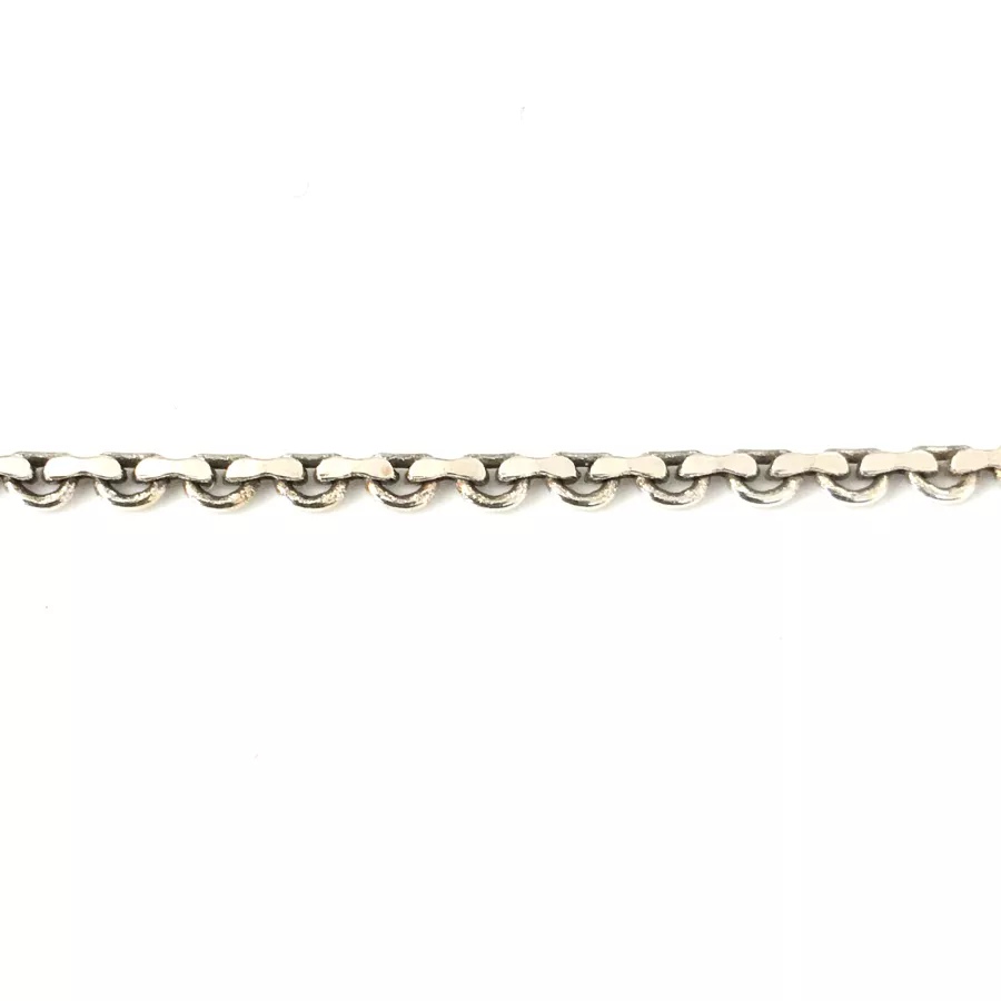 Chaine laiton en forme demi lune, plaquée 10 microns en FRANCE