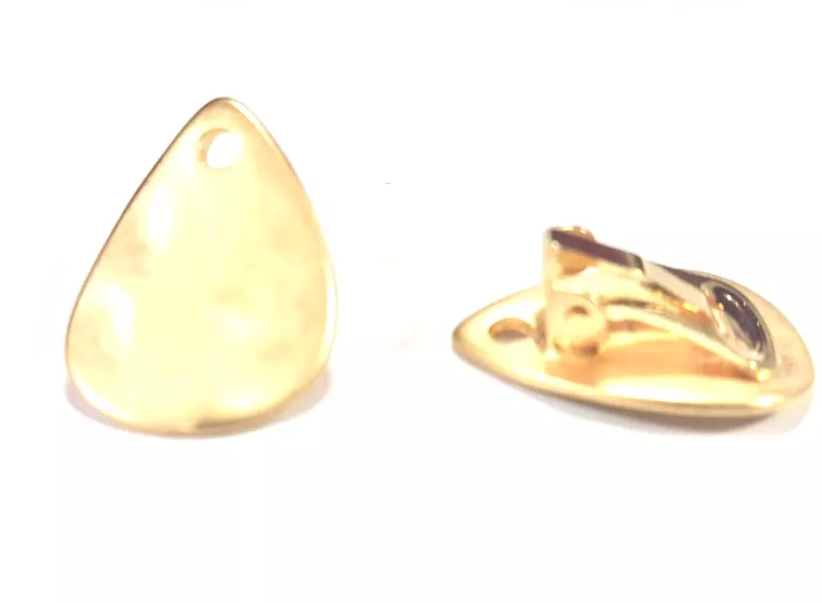 BO à clips en forme de goutte martelée