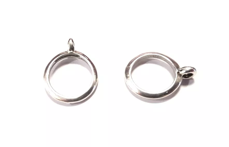 Accroche breloque pour cuir rond 10mm