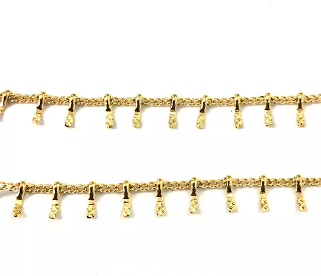 Chaine fantaisie en ACIER DORE