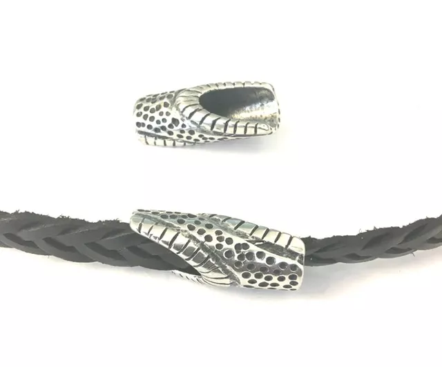 Tube stylisé pour cuir rond ou plat 10mm