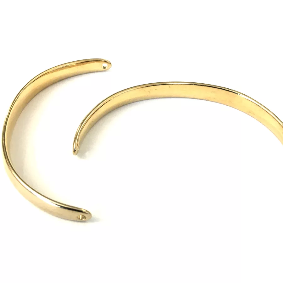 Bracelet demi jonc doré à l'or fin 18 carat