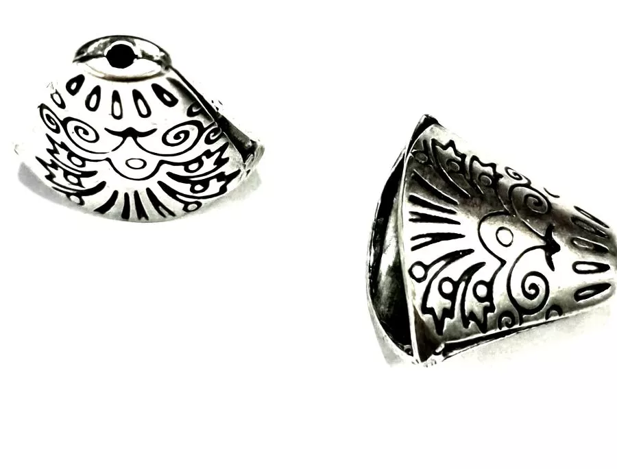 Embout de finition cloche aplatie avec motif 1.2mm