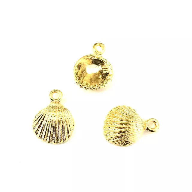 Pendant Coquillage doré 12.8 x 12.9mm