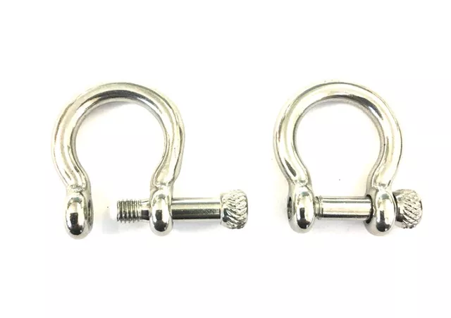 2 Fermoirs Nautiques à manille en ACIER