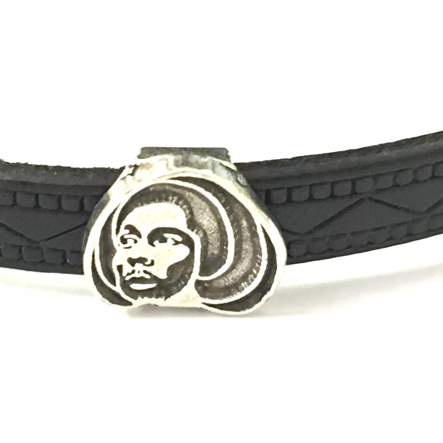 Passant BOB MARLEY pour cuir 8mm