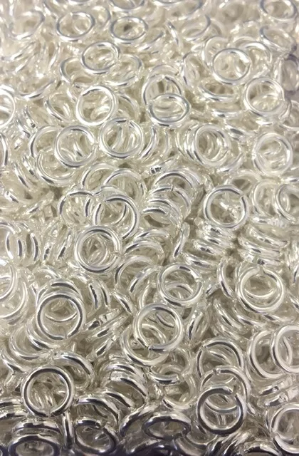 anneaux de montage 6mm plaqués 10microns argent vif en France