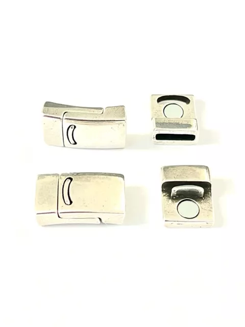 Fermoir aimanté sécurité pour cuir 10mm