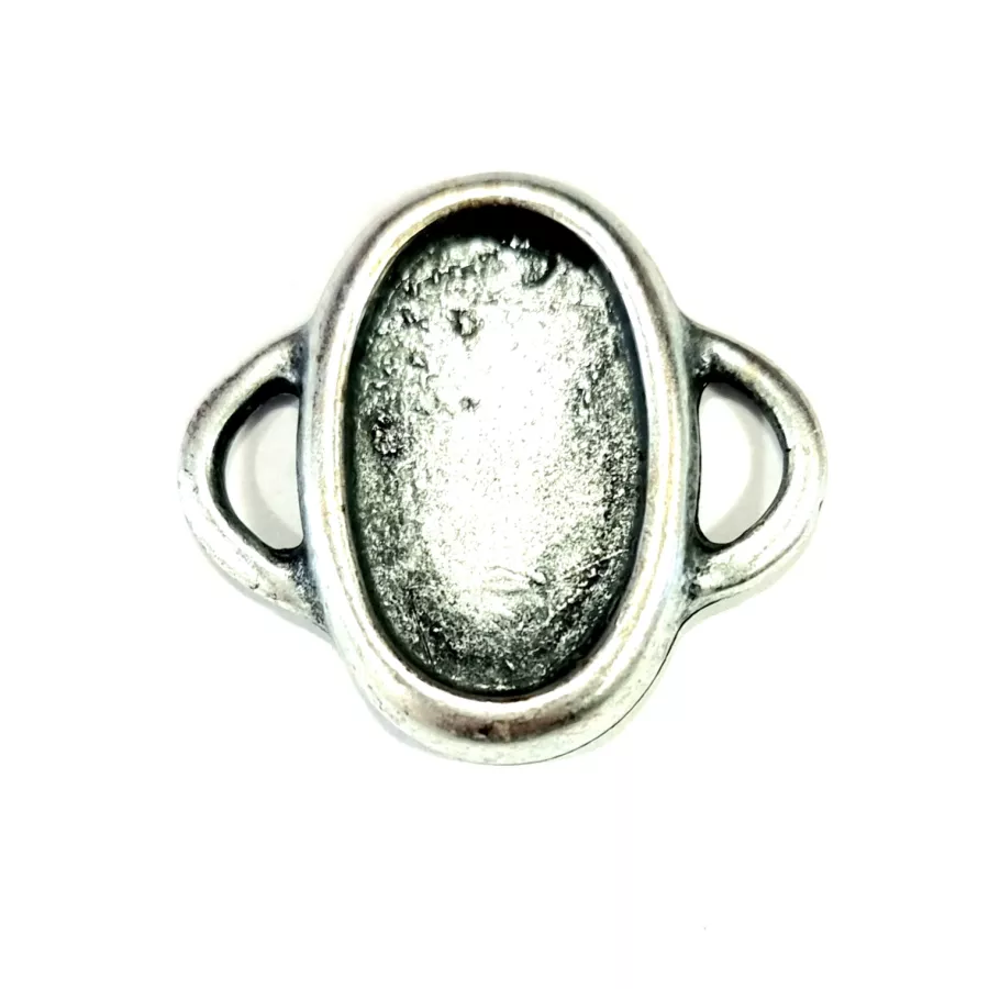 Intercalaire avec deux anneaux pour coller cabochon