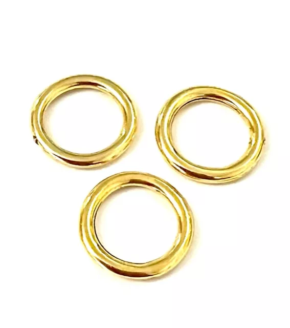 Cercle rond doré 19 mm diam int 13.7mm