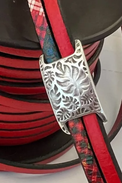 Passant pour cuir 10mm avec monstera