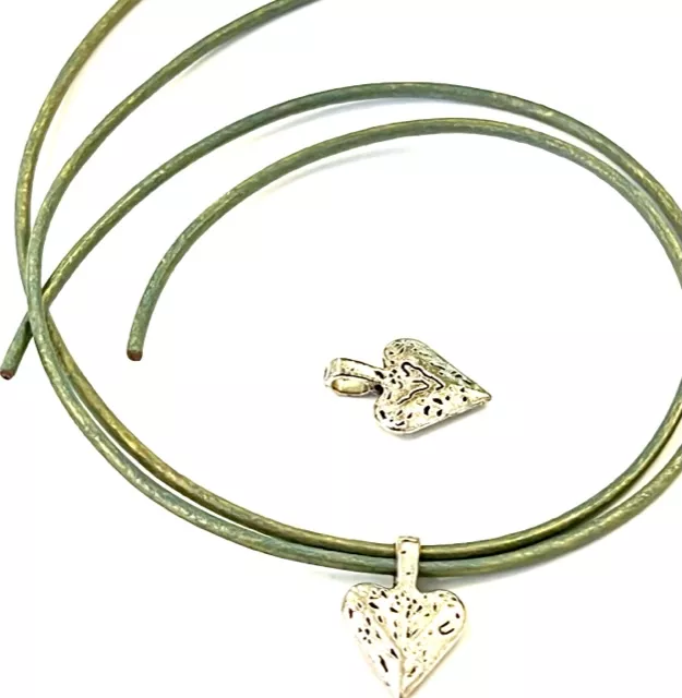 Pendant Cœur en argent antique