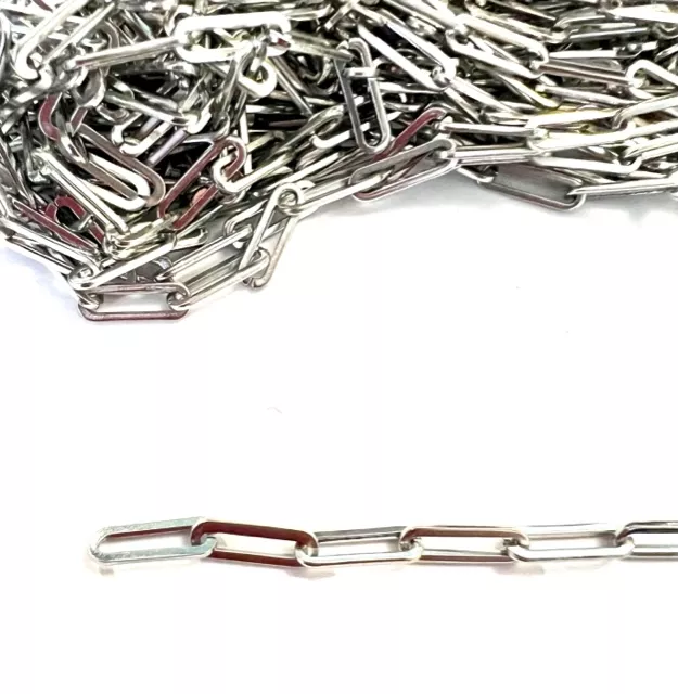 Chaine trombone en acier 12.4 x 4.5mm