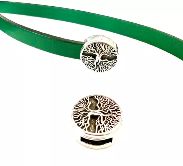 Fermoir aimanté ARBRE DE VIE pour cuir 10mm, EXCLUSIVITE IDIL