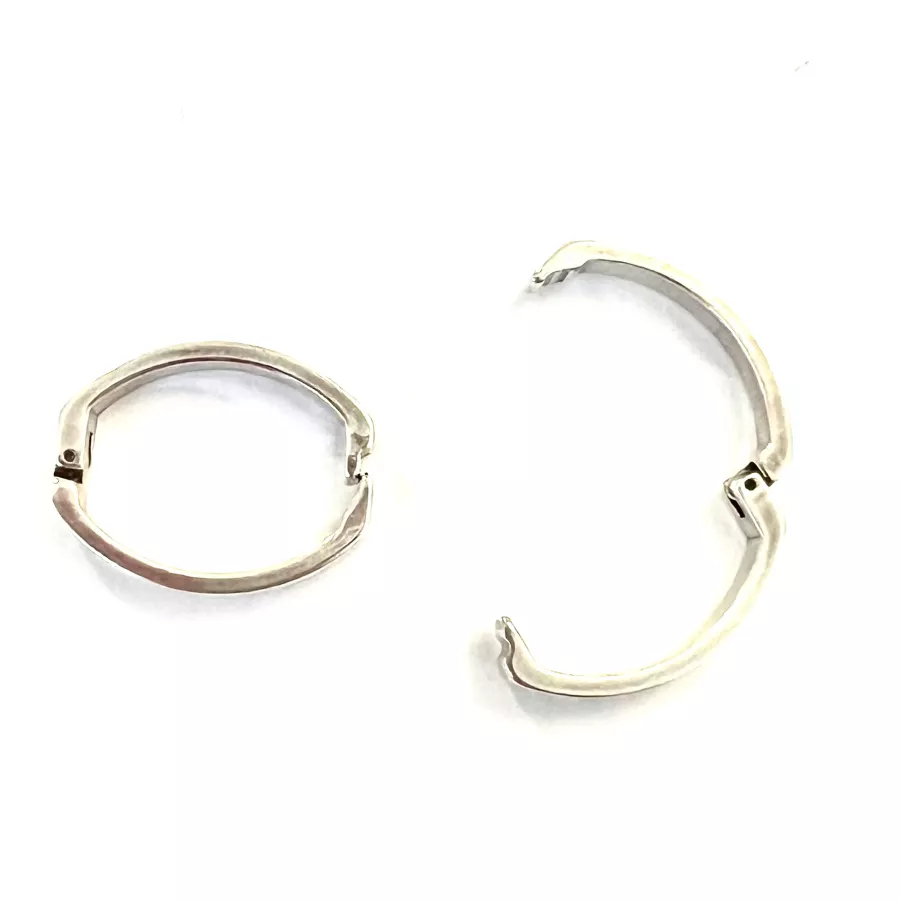 Fermoir anneau ovale à clip