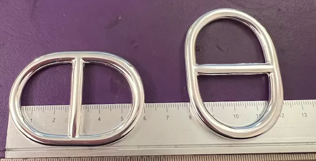 TRES GRANDE MAILLE MARINE 60 X 42MM PL FR 10MICRONS ARGENT