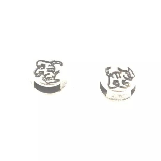 Passant motif chien 5-6 mm