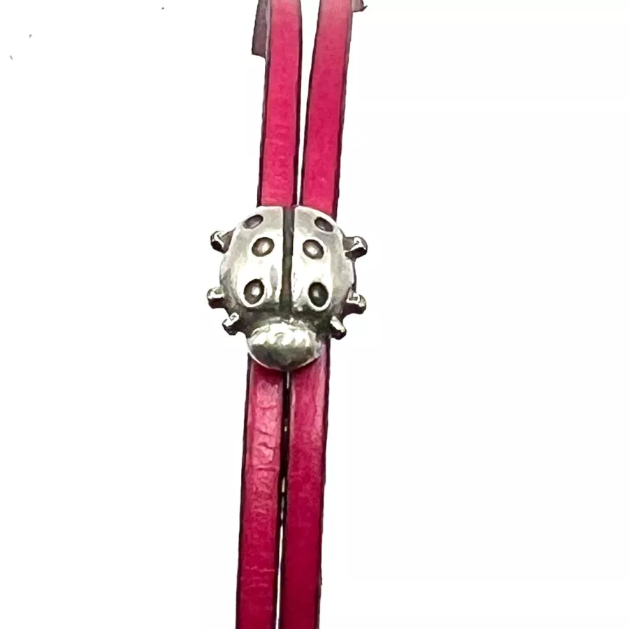 Passant coccinelle pour cuir 5-6 mm  