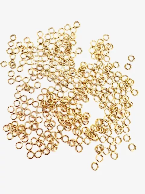 Anneau de montage en ACIER DORE 4mm