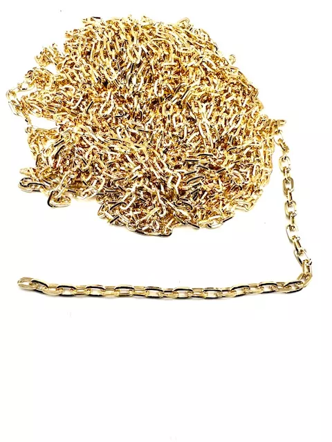 Chaine en laiton doré à l'or fin 24 carat en France