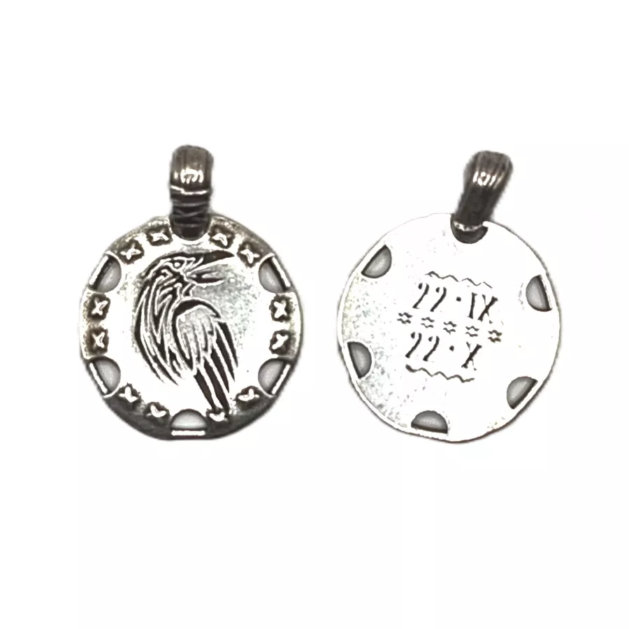 Pendant signe du zodiaque Amérindien corbeau