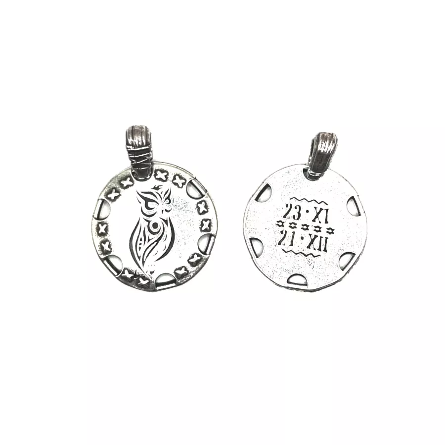 Pendant signe du zodiaque Amérindien hibou