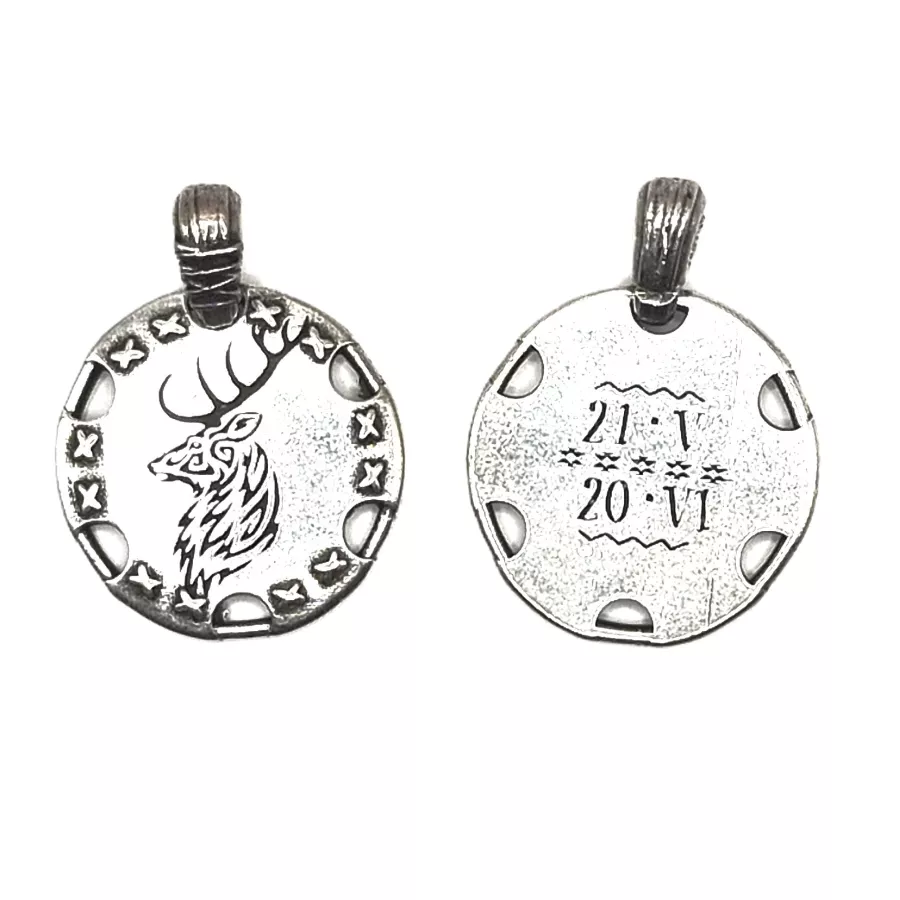 Pendant signe du zodiaque Amérindien cerf