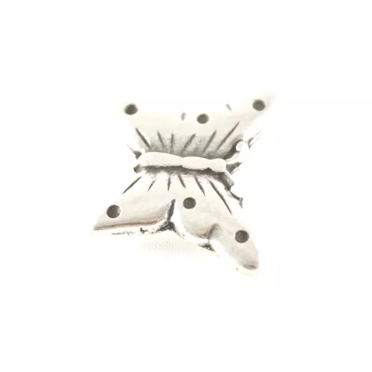 10 Passants papillon pour cuir 5-6 mm