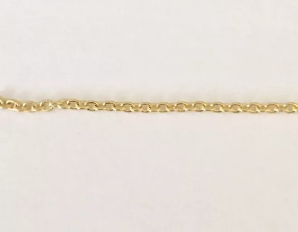 Chaîne très fine, 0.70 mm plaqué OR en France,1 micron