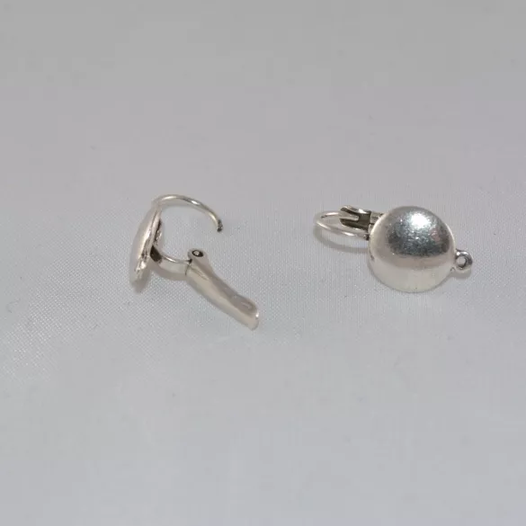 Dormeuses en étain, fabrication Française, plaqué 10microns argent vif