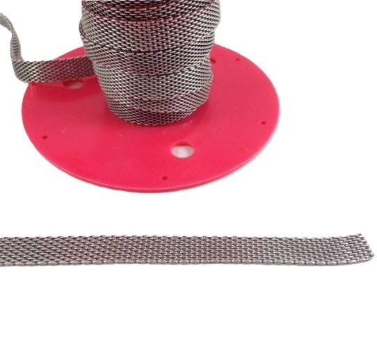 CHAINE PLATE 10MM en laiton plaquée en France