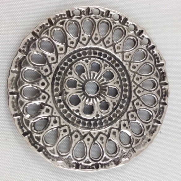 3 Intercalaires filigranes en étain plaqué argent