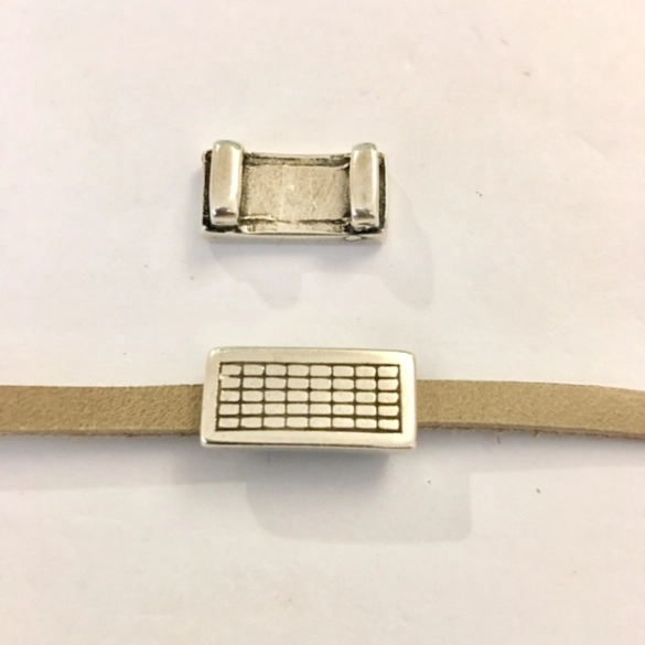 Passant 5mm rectangle avec motif