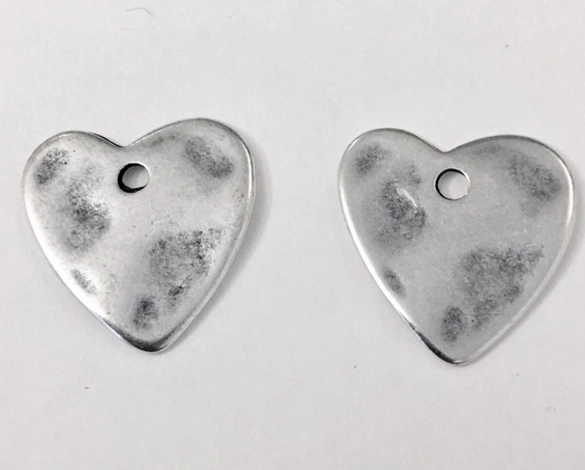 pendant cœur martelé